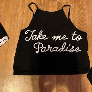 Black crop top